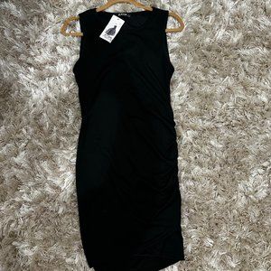 BTFBM Deep Red Viscose Dress - Size S